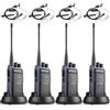 Retevis C64 Walkie Talkie Lunga Distanza, Radio Bidirezionali con Riconoscimento Vocale Intelligente, Riduzione del Rumore, Radio Portatile con Auricolare per Ristoranti, Hotel (Nero, 4 Pezzi)