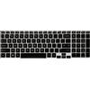 MiNGFi Inglese QWERTY silicone copritastiera per HP Victus 16.1 16-d0000 16-e0000(2021) - Nero