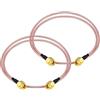 BOOBRIE 2 x Cavo SMA Coassiale SMA Maschio Maschio 50cm Prolunga SMA RG316 Connettore SMA Maschio a SMA Maschio Adattatore Antenna WiFi per Cavo Antenna Coassiale, Antenna 4G, Router Wireless