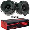 DS18 2 DS18 PRO-TW120B super bullet tweeter neri in alluminio da 120 watt rms e 240 watt max da 7,90 cm di diametro impedenza 4 ohm sensibilità 103 db, a coppia + 2 condensatori e 3 sticker omaggio