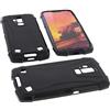 foto-kontor Custodia Compatibile con cellulari Blackview BV9700 PRO Cover in Gomma TPU di Colore Nero