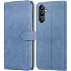 Leacckl Cover per Samsung Galaxy A05s, Custodia a portafoglio in Pelle PU Premium [Magnetica a Scatto] [Funzione Stand] per Samsung Galaxy A05s, Blu
