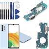 RongZy Connettore Dock per Samsung Galaxy A33 5G A336B Dock Charging di Ricambio Presa di Ricarica Cavo Flessibile con Strumenti