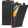 Verco Flip Cover per LG K22, Custodia verticale Flip Case compatibile con LG K22, Nero