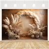 MEHOFOND 2,1 x 1,5 m Boho fotografia sfondo retrò bohemien floreale pampas sfondo bambino festa di compleanno matrimonio incinta ritratto Decor Photo Studio puntelli