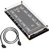 YARCHONN 5V 3PIN ARGB Hub 1 a 10 vie RGB LED Fan Splitter Hub Controller con alimentazione SATA Scheda madre estesa interfaccia ARGB