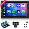 Hodozzy 2GB+64GB Autoradio per VW Passat Golf MK5 Trasporto Jetta POLO Touran Seat Sharan Skoda con Carplay Android Auto, Hodozzy 7 Pollici Touch Screen Stereo con GPS Wifi Bluetooth Radio FM/RDS +Telecamera
