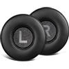 SOULWIT 70mm Cuscinetti Auricolari Ricambio per Logitech Zone 300/Zone 301/Zone 305 Wireless Cuffie, Padiglioni Cuffie in morbida Pelle Proteica, Schiuma Antirumore, Spessore Aggiunto - PL Nero