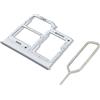 Eonpam Vassoio Carta SIM per (Samsung Galaxy A20E) qualità Originale Porta Scheda SIM Ricambio Slot Scheda Memoria SD con Pin della Scheda SIM(Bianco)