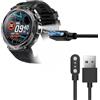 Blueshaweu Caricatore magnetico compatibile con EIGIIS KE3 Orologio, magnetico Charger Cable Watch collegato USB 3,3ft compatibile con EIGIIS, LaNikar DWTKE3, KE2, KE3, EW5 Smart Watch (nero)