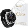 VGUARD 4x Pellicola Protettiva in Vetro Temperato per Samsung Galaxy Watch 4 Classic 46mm / Watch 3 45mm / Garmin Vivoactive 3 / Forerunner 645 / Music / 245 / Music / 45 / 45S / 55 / Approach S60 S40