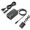 Gonine AC-PW20 Adattatore di alimentazione con display LCD NP-FW50 Kit accoppiatore CC con batteria fittizia per Sony Alpha A6000 A6100 A6300 A6400 A5100 A7 A7II A7S ZV-E10 RX10II III IV NEX3/5/6/7