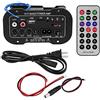 ANCLLO Amplificatore HiFi Bluetooth nero 5 pollici Amplificatore Bluetooth digitale per auto per auto Amplificatore audio stereo ad alta potenza per bassi HiFi
