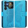 MOJIA Cover in Pelle per Oukitel C62 / C62 Pro / C62 GT, Custodia Premium a Portafoglio con Interno Case in TPU e Porta Carte [Cinturino da Polso in Regalo]. Blu