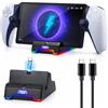 MTEZIZ Stazione di Ricarica per PS Portal Accessori, Adattatore Home Compatibile con PS5 Portal Remote Player Supporto di Base, Caricatore magnetico Controller di Gioco con Porta di Tipo C