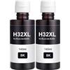 DOREE Compatible 2 Black Refill Ink for H-P 31 32XL Ink Cartridges, Compatible with HP Smart Tank 7305 7005 7605 Printers and H-P Smart Tank Plus Series