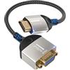 Lumivtx Adattatore HDMI a VGA,adattatore unidirezionale da computer HDMI a monitor VGA 1080P a 60 Hz (maschio a femmina) per computer,laptop,desktop,PC,monitor,HDTV e display del proiettore