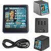 Binghe Nerdminer V2 Bitcoin Miner Binghe 1060 KH/s Nerd miner V2 Display intelligente con ESP32 e orologio da tavolo Bitcoin Miner BTC Solo Lottery Miner Bitcoin Crypto Lottery Miner con Nerd Miner v2(Nero)