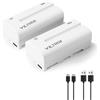 VILTROX 2-Pack NP-F550 Batteria di ricambio Batteria compatibile con Sony NP-F970 F960 F950 F770 F750 F570 F550 per Godox VILTROX Neewer Videocamera/Monitor/Camera