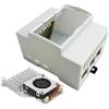 Digitalkey Custodia Raspberry Pi 5 in ABS su guida DIN con ventola di raffreddamento attiva per Raspberry Pi 5, scatola modulare per pannelli elettrici