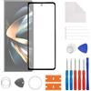 SwarKing Display Glass vetro anteriore esterno esterno vetro vetro schermo di ricambio compatibile con Samsung Z Fold 4 5G con kit di riparazione