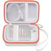 casmilee Custodia per il trasporto compatibile con JBL Go 4 - Altoparlante Bluetooth portatile Box Pro Sound, anche per Go 3/Go3 Eco/Go2 impermeabile Mini altoparlante wireless - Solo il caso (bianco)