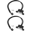 Be In Your Mind Cavo Aggiuntivo da 2 Porte USB 2.0 A 9 Pin Lunghezza 0,3 M Compatibile con La Scheda Madre ASRock DeskMini
