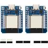ARCELI 2 pezzi ESP32 Mini Modulo WiFi, Type-C Wireless WiFi + Bluetooth Dual Core CPU Internet Development Board compatibile con Arduino
