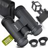 Adler Focus Binocolo 10 x 42 per adulti, tecnologia Eagle Eye, 18 mm, conchiglia HD BAK4+FMC, per portatori di occhiali, viaggi, escursioni, caccia, perfetto per portatori di occhiali