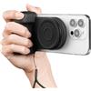 HOTUT Impugnatura per Smartphone con Telecomando Bluetooth, Impugnatura Magnetica per Fotocamera e Smartphone iPhone, Android, Supporto per Telefono da Scrivania e Treppiede, con Luce e Specchio