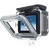 TELESIN Custodia impermeabile 60M/196FT per GoPro Hero 13/12/11/10/9, rivestimento impermeabile nero sull'obiettivo, custodia subacquea per GoPro, 6 fogli anti-appannamento