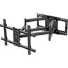 FORGING MOUNT Supporto a parete per TV a lunga portata per TV da 50-95 pollici Estensione di 765 mm Doppio braccio articolato inclinabile ed estensibile per Tv piatti e curvi, carico 75 kg