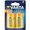 Varta Longlife 1,5 V, batterie mono zinco-carbone, confezione da 2