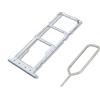 Eonpam Vassoio Carta SIM per (Samsung Galaxy A02S) qualità Originale Porta Scheda SIM Ricambio Slot Scheda Memoria SD con Pin della Scheda SIM(Bianco)