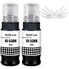 LCL Compatibile Bottiglie d'inchiostro da stampa GI53 GI-53 BK GI-53BK (2 Nero) Sostituzione per Canon Pixma G550, G650 Stampanti.