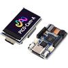 Waveshare RP2040 Fotocamera MCU Scheda Basata su Raspberry Pi RP2040 Microcontrollore, Scheda di Sviluppo per Fotocamera RP2040 con Fotocamera in Scala di Grigi HM01B0 e LCD IPS da 1.14 pollici