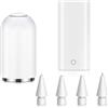 Diyuna Adattatore USB-C per Apple Pencil di 1° generazione, con cappuccio (×1) e 4 punti, compatibile con iPad 10º/11º generazione, ricarica e Bluetooth per Apple Pencil 1