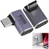 Riybyds 2 Pezzi kit Adattatori Angolari USB-C da 90 Gradi, 40 Gbps con Power Delivery 240W, Compatibili con Thunderbolt 4, USB4, Thunderbolt 3 - Ideale per Laptop, Smartphone, Console di Gioco, Nero