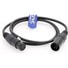 Eonvic Cavo di alimentazione XLR a 4 pin maschio a femmina a 4 pin per fotocamera DSLR (1M)
