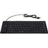 Annadue Tastiera da Gioco Pieghevole Silenziosa, Tastiera USB Cablata a 85 Tasti, Vari Colori, Tastiera in Silicone Soft Touch Resistente all'Acqua e alla Polvere per PC Portatili, Plug (Nero)