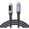 SOOPII USB 4 Cavo supporta video 8K,trasferimento dati a 40Gbps,cavo di ricarica da usb C a usb C da 240W con display,compatibile con lPhone 16,MacBook,Thunderbolt 3,docking station e altro(1.0m)