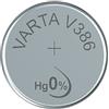 VARTA 14501386 - Batteria a bottone V386 da 1,5 Volt, capacità 105 mAh, sistema chimico Ossido d'argento, per dispositivi elettronici quotidiani per garantire un'alimentazione ottimale