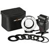 K&F CONCEPT TTL Ring Flash Macro Flash Ring Flashe compatibili con reflex/DSLR Canon con luce di assistenza AF Anelli adattatori numero guida 14