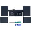 SLODA A1527 Ricambio Portatile Batteria per MacBook Retina 12 A1534 A1705 EMC2746, EMC2991 3099(inizio 2015 2016 metà 2017) [Li-Polymer 7.56V 4800mAh]