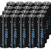 CITYORK Batterie AAA Ricaricabili 600mAh 20 Pazzi, 1,2V NiMH Pile Ricaricabili AAA, Bassa Autoscarica e Precaricate, Ideali per Giocattoli, Tastiera/Mouse Wireless