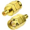 Eightwood Adattatore SMB femmina a SMA maschio 2 pezzi Compatibile per DAB DAB + Antenna per auto Antenna per auto DAB Autoradio AM/FM DAB + Pioneer ClarionAlpine