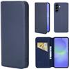 32ndShop 32nd Serie Classica 2.0 - Custodia a Portafoglio in Pelle Vera per Samsung Galaxy A36 5G / Galaxy A56 5G, Case con Slot per Sched di Blocco RFID, Chiusura Magnetica e Supporto Integrato - Blu Navy