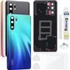 Enkeig Vetro posteriore Sostituzione per Huawei P30 Pro Back Cover copribatteria + Kit di Riparazione(Aurora)