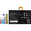 Vvsialeek L14D2P31 Batteria Compatibile per Lenovo Tab 2 A10-70 Tab 2 A10-70F con Toolkit