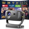 Weejector 4K Proiettore Portatile Home Cinema Proiettore TV 180° Rotabile Staffa WiFi 6 Bluetooth 5.2 4P&4D Correzione Trapezoidale Focus Elettrico Videoproiettore Compatibile con Smartphone/PC/HDMI/USB
